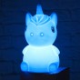 Силиконовый сенсорный ночник LED Единорог Baby (белый)