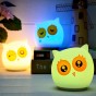 Силиконовый сенсорный ночник LED Сова милая