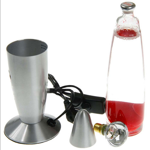 Лава лампа з парафіном (34см) червона