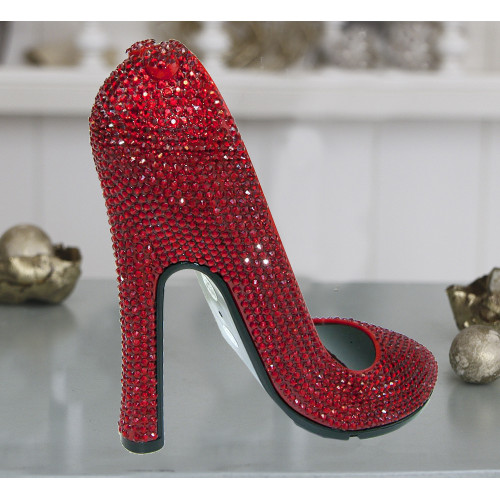 Декор для інтерєру Туфелька зі стразами (червоний)