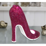 Декор для інтер'єру Туфелька зі стразами (малиновий)