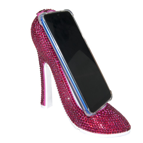 Декор для інтерєру Туфелька зі стразами (малиновий)