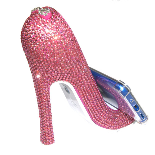Декор для інтерєру Туфелька зі стразами (рожевий)