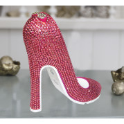 Декор для інтер'єру Туфелька зі стразами (рожевий)