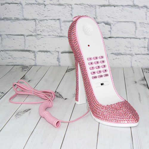 Декор для інтерєру Туфелька зі стразами (рожевий)