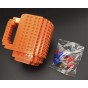 Кружка Лего конструктор (помаранчевий)