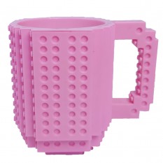 Кружка Лего конструктор (рожевий)