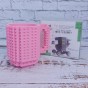 Кружка Лего конструктор (розовая)
