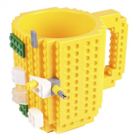 Кружка Лего конструктор (жовтий)