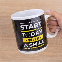 Кружка Гигант Начни сегодня с улыбки - Start today with a smile