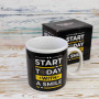Кружка Гигант Начни сегодня с улыбки - Start today with a smile