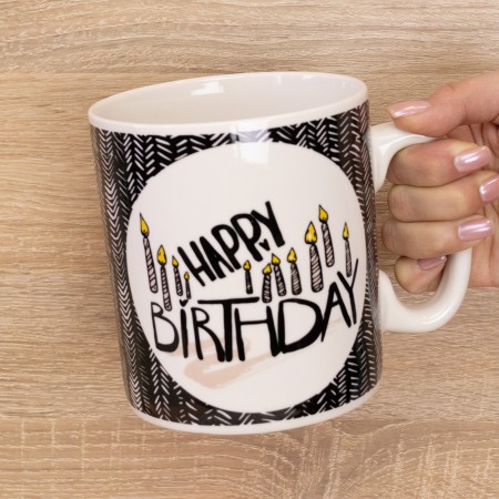 Кружка Гигант С Днем Рождения Happy Birthdey