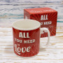 Кружка Гігант Все, що тобі потрібно, це ЛЮБОВ All you need is LOVE