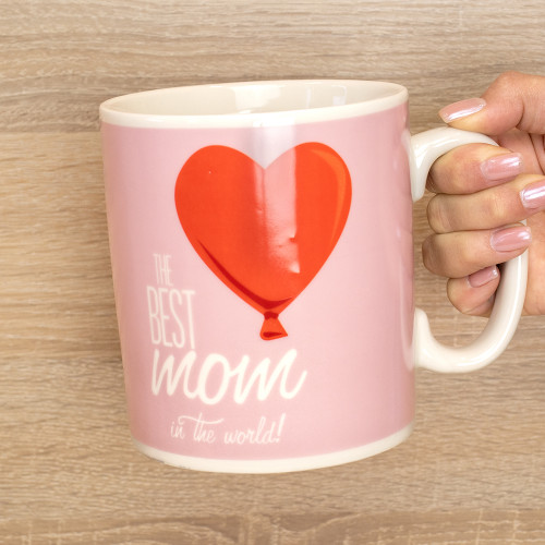 Кружка Гігант Найкраща мама у світі The Best MOM in the world (рожева)