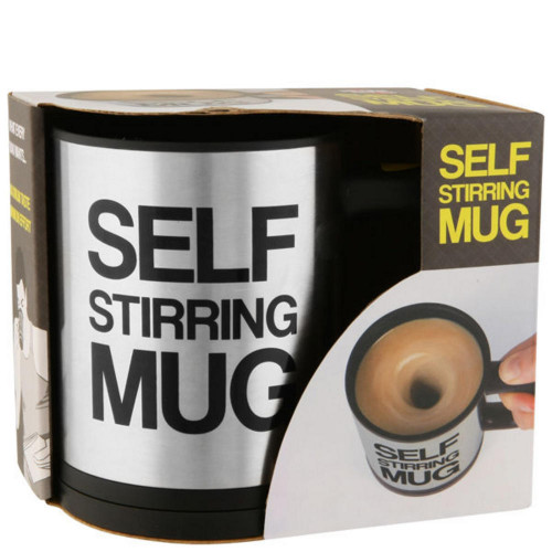 Чашка мішалка Self Stirring Mug (метал) чорна