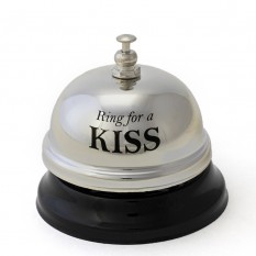 Звонок настольный KISS (серебро)