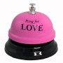 Дзвінок настільний LOVE (рожевий)