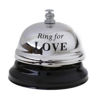 Дзвінок настільний LOVE (срібний)