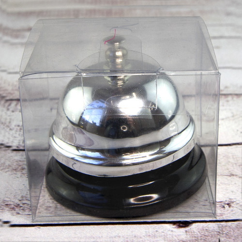 Дзвінок настільний 6,5х5,5см Портьє (срібний)