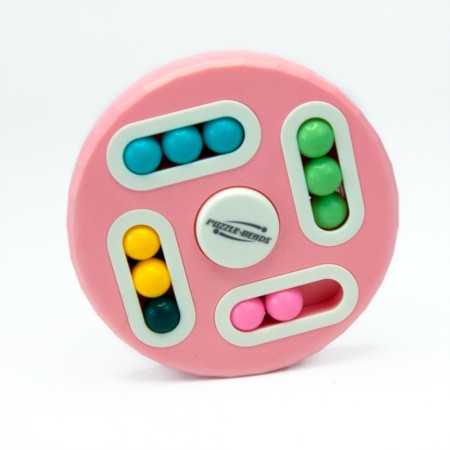 Головоломка антистресс Puzzle Beads IQ BALL ABC11-22 (розовая)