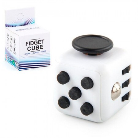 Кубик антистрес Fidget Cube (білий з чорним)