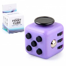 Кубик антистресс Fidget Cube (фиолетовый с черным)