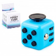 Кубик антистресс Fidget Cube (голубой c черным)