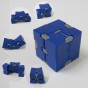Кубик антистресс Infinity Cube (синий с черным)