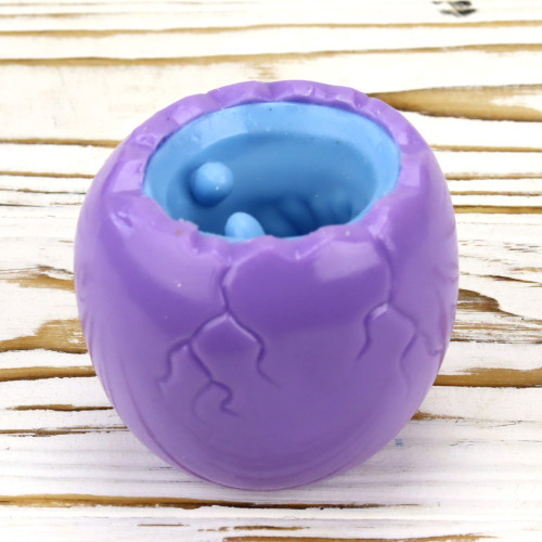 Іграшка антистрес Фуфлік Єдиноріг блактний із фіолетового яйця