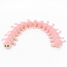 Антистресс игрушка Сороконожка (розовая)