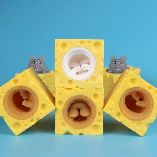 Іграшка антистрес Фуфлік Мишка біла із сиру