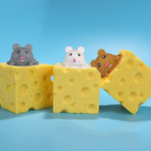 Іграшка антистрес Фуфлік Мишка біла із сиру