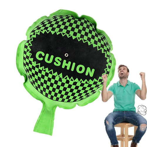 Подушка пердушка велика 20см (зелена)