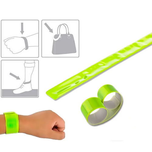 Браслет світловідбивний флікер 30см (рожевий)