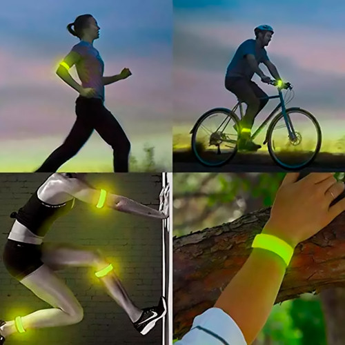 Браслет світловідбивний флікер 30см (рожевий)