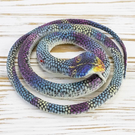 Гумова змія 70см (райдужна)