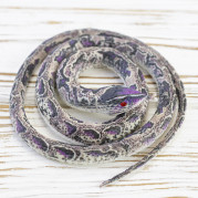 Гумова змія 75см KP (бузково-коричнева)