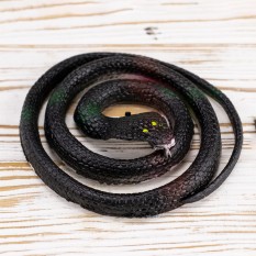 Резиновая змея 70см (черная)