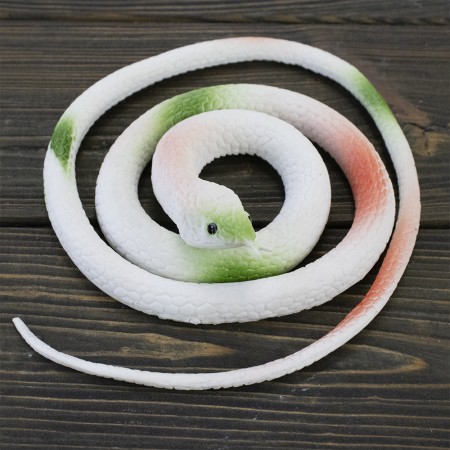 Гумова змія 70см (біла)