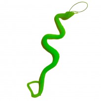 Резиновая змея 35см светонакопительная (зеленая)