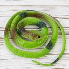 Гумова змія 70см (зелена)