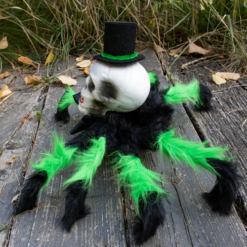 Паук готический Арахаус 45 см 12904 (черный с зеленым)