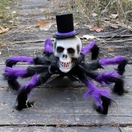 Павук готичний Арахаус 45 см 12907 (чорний з фіолетовим)