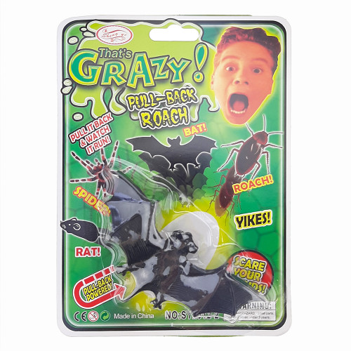 Летучая мышь на колесиках Crazy (пластик)