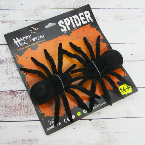 Паук декоративный Тарантул флок 10см (уп. 2 шт)