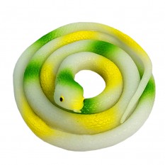 Резиновая змея 70см (белая)