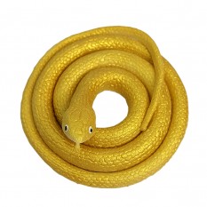 Резиновая змея 70см (золотая)