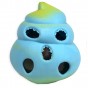 Іграшка антистрес гумова Какашка Єдиноріга з орбізом (блакитна)
