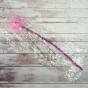 Волшебная палочка ФЕИ с мишурой розовая