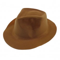 Шляпа Мужская флок (коричневая)